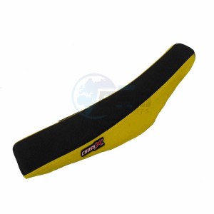 Product image: Crossx - M315-2BY - Saddle Cover SUZUKI RM 125 01-07 RM 250 01-09 TOP BLACK- SIDE YELLOW (M315-2BY) 