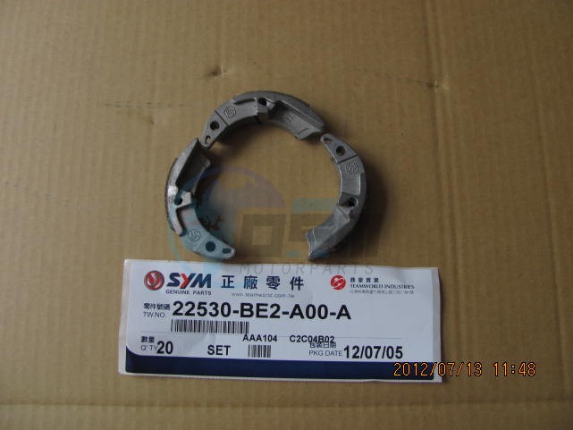 Product image: Sym - 22530-BE2-A00-A - CLUTCH WEIGHT SET(3PCS/1SET)  0