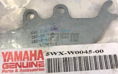 Product image: Yamaha - 5WXW00450000 - FRONT BRAKE PADS SET  0