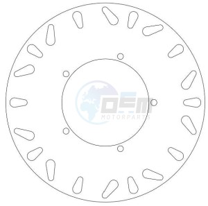 Product image: Ferodo - FMD0413R - Brake disc fixed BENELLI - Approval TÜV 
