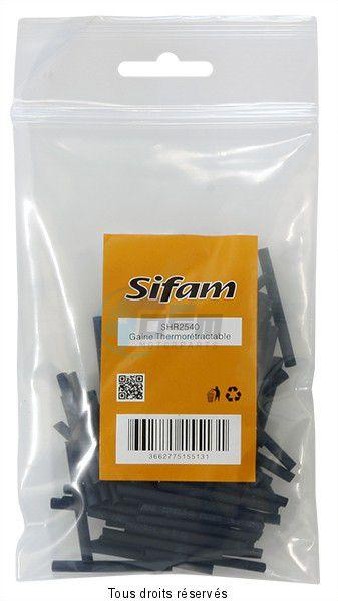 Product image: Sifam - SHR2540 - Heat Shrink sleeve 2,5 x 40 mm 100 pcs  0