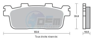 Product image: Sifam - S1008N - Brake Pad Sintered Metal 