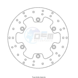 Product image: Sifam - DIS1053 - Brake Disc Honda Ø256x166x144,4  Mounting holes 6xØ10,5 Disk Thickness 5 