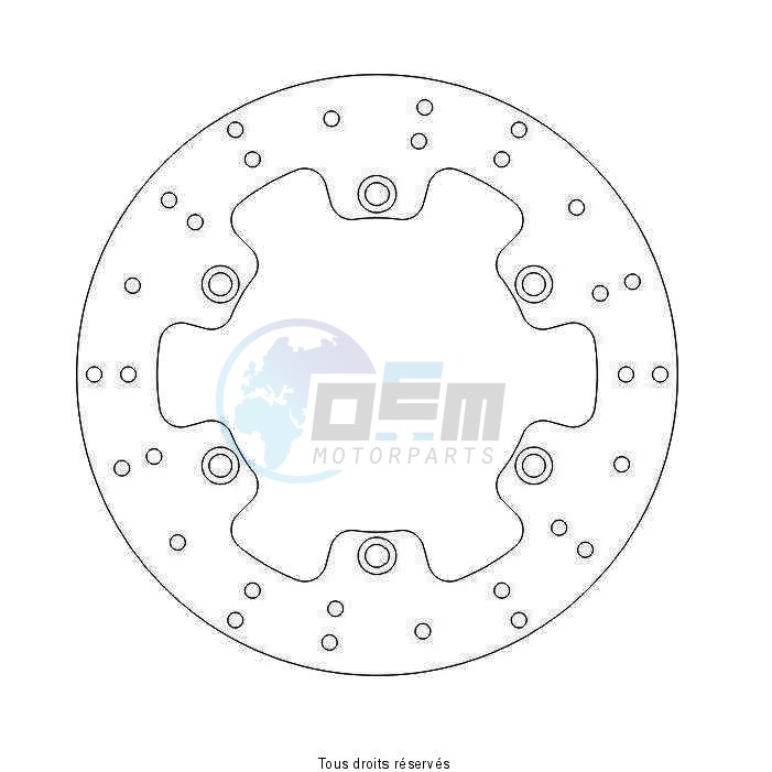 Product image: Sifam - DIS1053 - Brake Disc Honda Ø256x166x144,4  Mounting holes 6xØ10,5 Disk Thickness 5  0