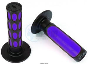 Product image: Sifam - POI1005V - Handlebar Grips Bicolore Violet/Black Length :120mm - Ø : 20/24mm   