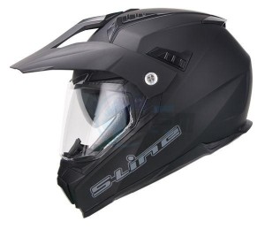 Product image: S-Line - CEN1F1001 - Helmet Enduro S789 CRUX - Black Mat - XS 