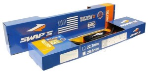 Product image:  - GUIMT70-1 - Handlebar Alu brushed SX/MX - CR LOW Ã˜22.2mm - Black Mat + Foam protector 