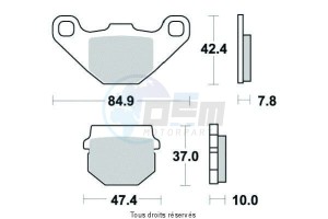 Product image: Sifam - S2010N - Brake Pad Sifam Sinter Metal   S2010N 