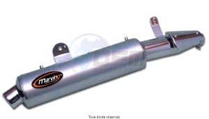 Product image: Marving - 01HA42 - Silencer  AMACAL AFRICA TWIN Approved Ø114 Chrome Cover Alu 
