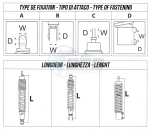 Product image: Sifam - FRK1027 - Shock absorber-  adjustable for Scooter - KYMCO PEOPLE 