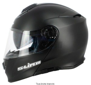 Product image: S-Line - MS81F1004 - Flip up Helmet S550 Black Mat L Dual Face - Uni Double Visor with Pinlock 