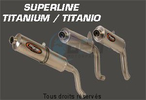 Product image: Marving - 01TIT46EU - Silencer  SUPERLINE SPEEDTRIPLE 03 Approved Big Oval Titanium   0