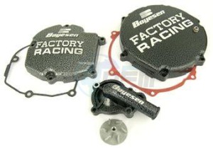 Product image: Boyesen - CRTE3006 - Crankcase cover Clutch FACTORY RACING RM-Z 250 Silver 