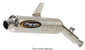 Product image: Marving - 01YA33 - Silencer  AMACAL XT 600 E 90 Approved Ø100 Chrome Cover Alu 