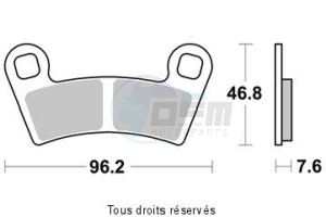 Product image: Sifam - S9037N - Brake Pad Sifam Sinter Metal   S9037N 