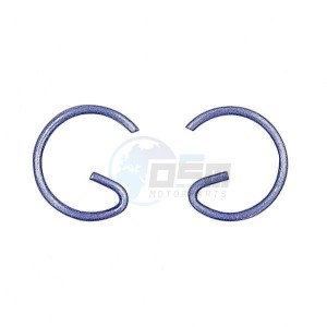 Product image: Vertex - 72074 - Circlip (for Piston Vertex) CR 250 