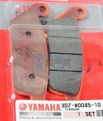 Product image: Yamaha - 3D7W00451000 - BRAKE PAD KIT  0
