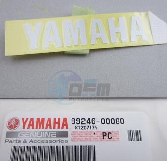 Product image: Yamaha - 992460008000 - EMBLEM, YAMAHA  0
