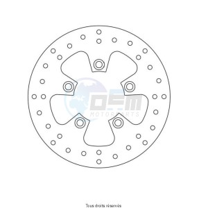 Product image: Sifam - DIS1105 - Brake Disc Kawasaki  Ø230x104x82  Mounting holes 5xØ10,5 Disk Thickness 6 