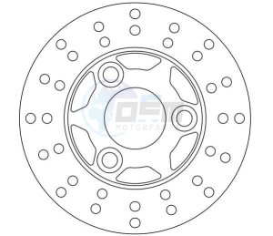 Product image: Ferodo - FMD0001R - Brake disc fixed MBK - Approval TÜV 