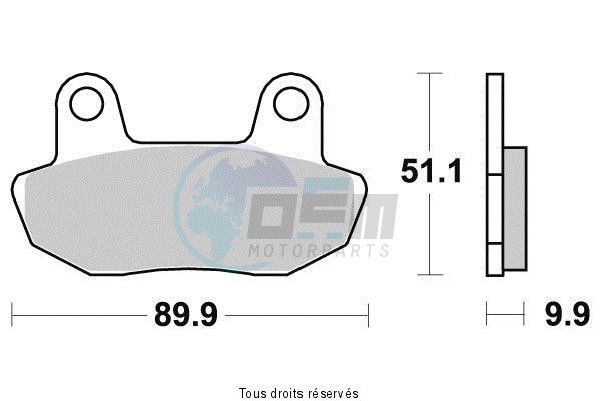 Product image: Sifam - S1130N - Brake Pad Sifam Sinter Metal   S1130N  1