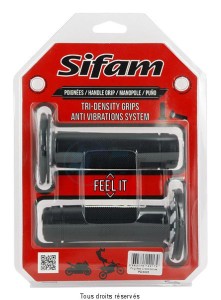 Product image: Sifam - POI8003 - Handle bar Grips Moto Black L 120mm Ø 22    