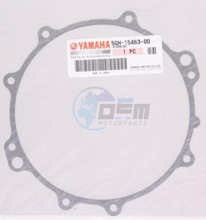 Product image: Yamaha - 5GH154630000 - GASKET, CARBURETOR COVER 2  0