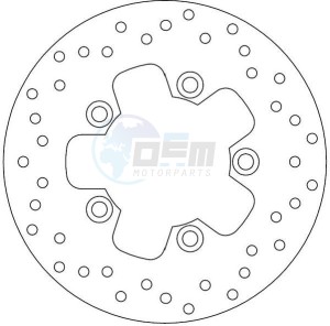 Product image: Ferodo - FMD0452R - Brake disc fixed KYMCO - Approval TÜV 