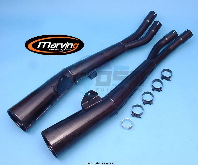 Product image: Marving - 01S2044 - Silencer  MASTER GSX750/1100 KATANA Approved - Sold as 1 pair Black   0