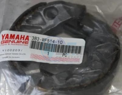 Product image: Yamaha - 3B3WF5141000 - BRAKE SHOE KIT 1  0