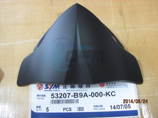 Product image: Sym - 53207-B9A-000-KC - METER VISOR A BK007U  0
