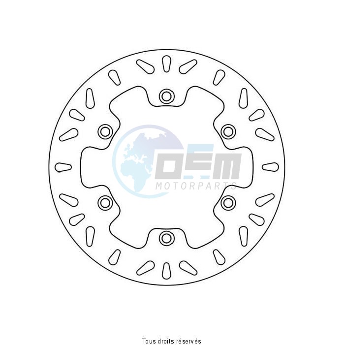 Product image: Sifam - DIS1066 - Brake Disc Honda Ø276x166x144  Mounting holes 6xØ10,5 Disk Thickness 6  1