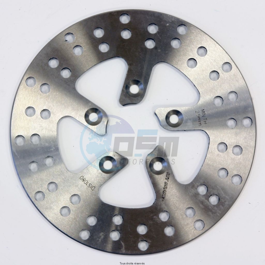 Product image: Sifam - DIS1080 - Brake Disc Italjet Ø174x60x38  Mounting holes 5xØ6,5 Disk Thickness 4  1
