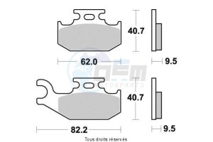 Product image: Sifam - S1979N - Brake Pad Sifam Sinter Metal   S1979N 