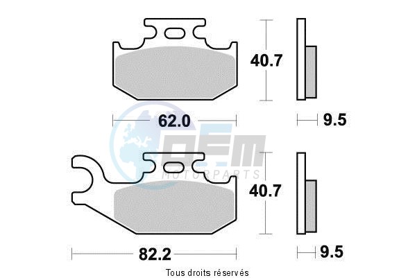 Product image: Sifam - S1979N - Brake Pad Sifam Sinter Metal   S1979N  0