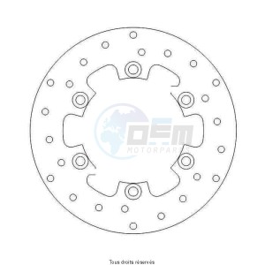 Product image: Sifam - DIS1074 - Brake Disc Husaberg  Ø220x130x112  Mounting holes 6xØ6 Disk Thickness 3 