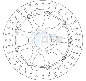 Product image: Ferodo - FMD0125RX - Brake Disc Suzuki 