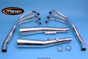 Product image: Marving - 01H5003 - Exhaust 6/2 MASTER CBX 1000  Complete exhaust pipe  Approvede Exhaust Damper Chrome  