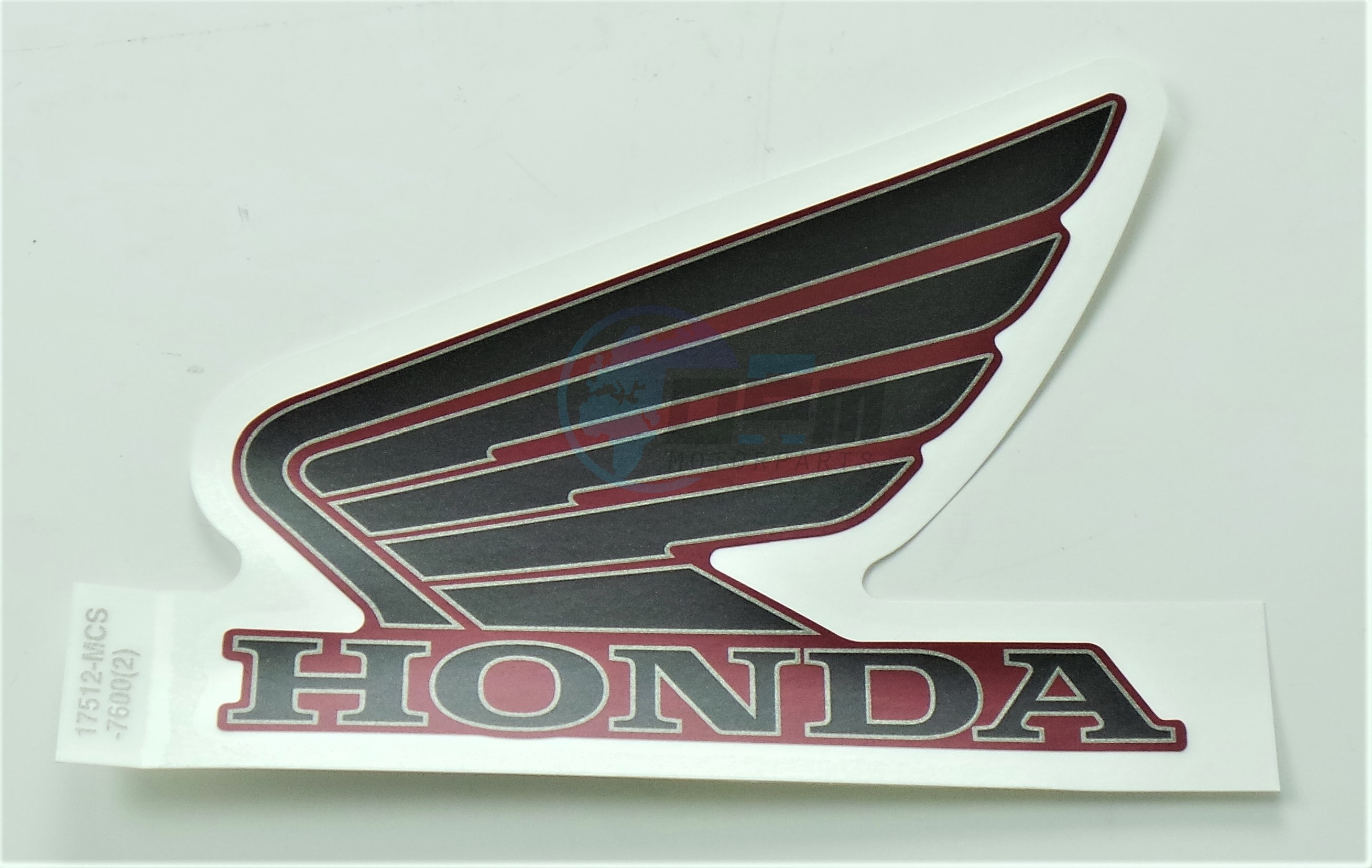Product image: Honda - 17512-MCS-760ZB - .MERKTEKEN, L. BENZINETANK  0