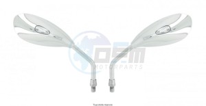 Product image: Kyoto - MIR9113 - Mirror set + integrated indicators LED + Mirror Adapter  110/50 mm 
