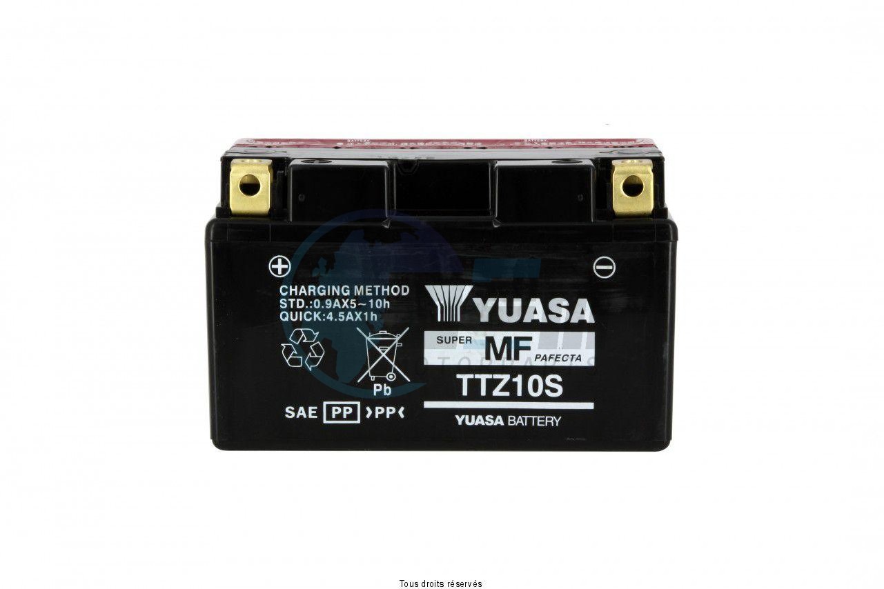 Product image: Yuasa - 812104 - Battery TTZ10-S - AGM L 150mm  W 87mm  H  93mm 12v 8ah Delivery with Acid  0