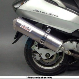 Product image: Giannelli - 73650A2 - Silencer  SILVERWING 400 '06  600 01/06 EU Approved  Silencer  Alu 