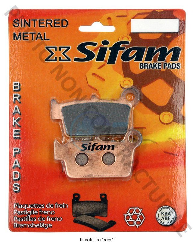Product image: Sifam - S1942N - Brake Pad Sifam Sinter Metal   S1942N  0