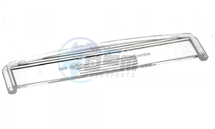 Product image: Vespa - 639335 - License plate light glass   0