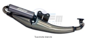 Product image: Giannelli - 31648P2 - Exhaust EXTRA  ELYSEO 50 ROAD/TREKKER/VIVACITY CEE E13 Sil. Alu 