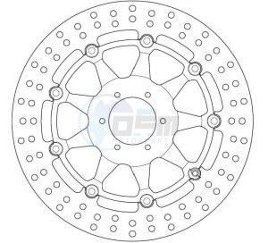 Product image: Ferodo - FMD0112RX - Brake Disc Floating HONDA - Approval TÜV 