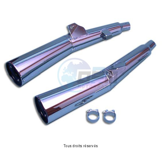 Product image: Marving - 01Y2002 - Silencer  MASTER XJ650/750/900 Approved - Sold as 1 pair Chrome   0