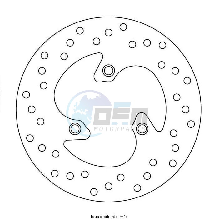Product image: Sifam - DIS1064 - Brake Disc Honda  Ø160x39  Mounting holes 3xØ10,5    0