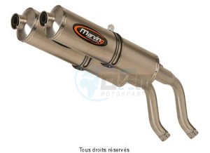 Product image: Marving - 01TID750SSEU - Silencer  SUPERLINE DUCATI SS Approved Sold as 1 pair Pos. Low  - Small Oval Titanium 