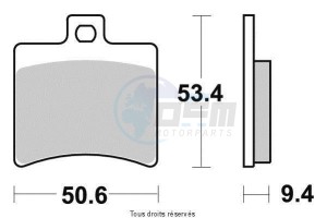 Product image: Vesrah - VD974JL - Brake Pad Vesrah Sinter Metal      VD974JL 